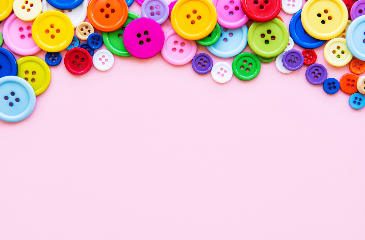 Multicolored Sewing Buttons